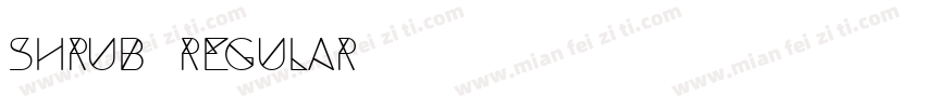 Shrub Regular字体转换